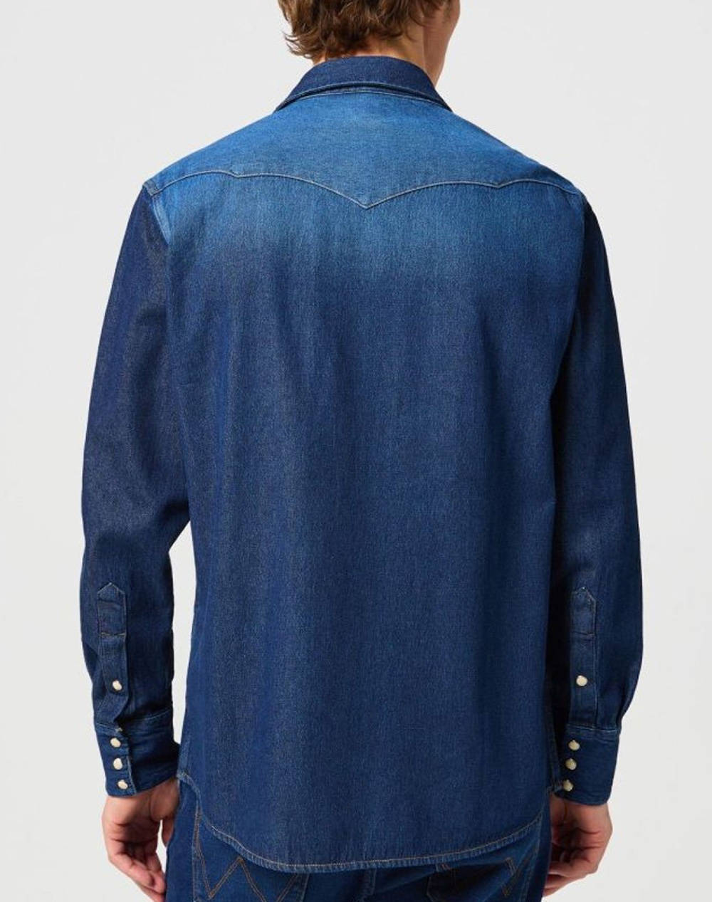 WRANGLER 27MW 112341088-DARK STONE DenimBlue φωτογραφία