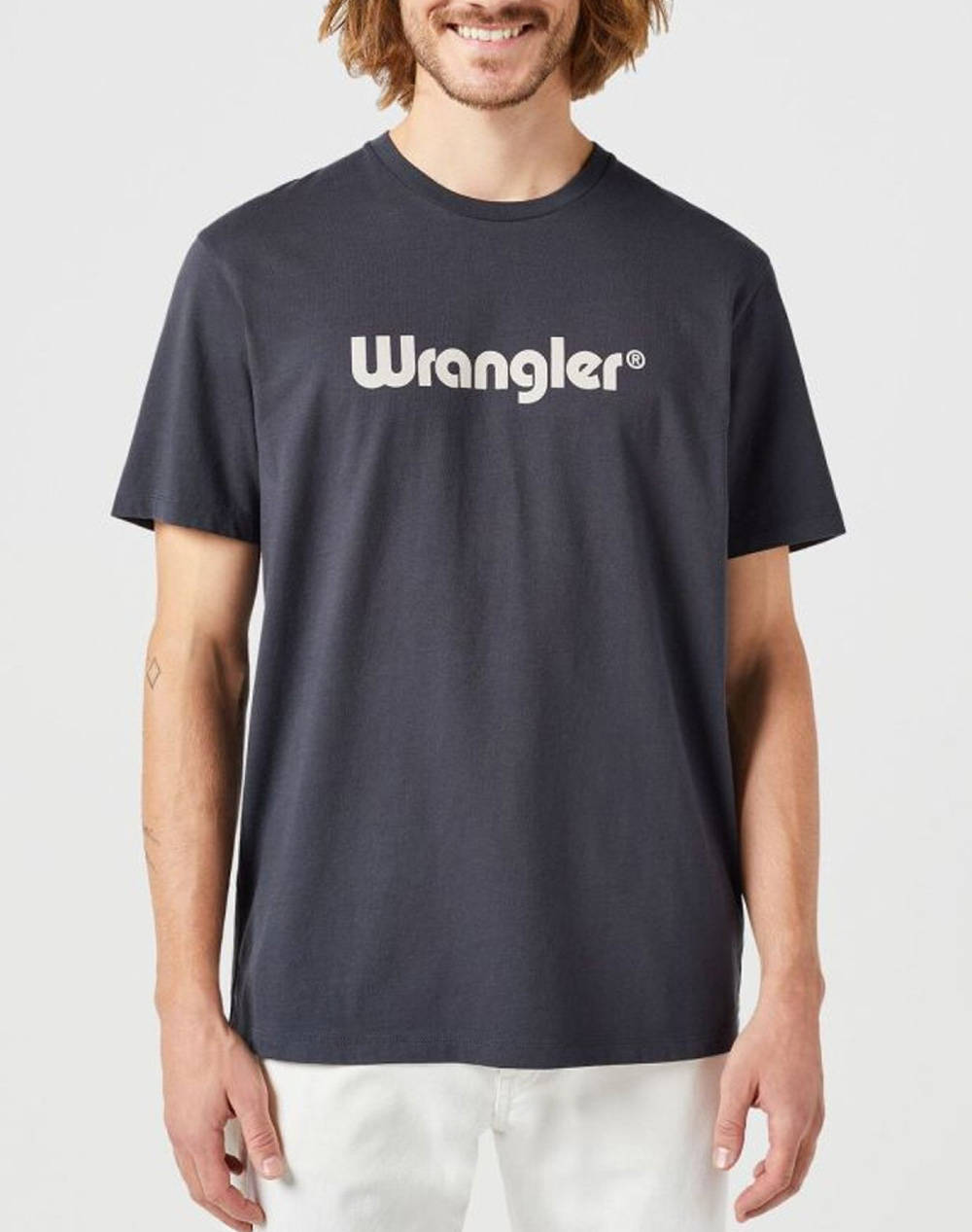 WRANGLER LOGO TEE 112350526-BLACK DarkSlateGrey