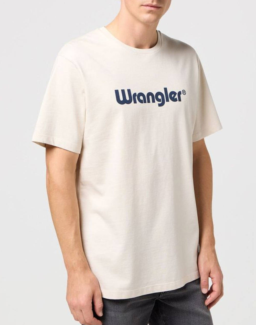 WRANGLER LOGO TEE 112350523-WHITE OffWhite