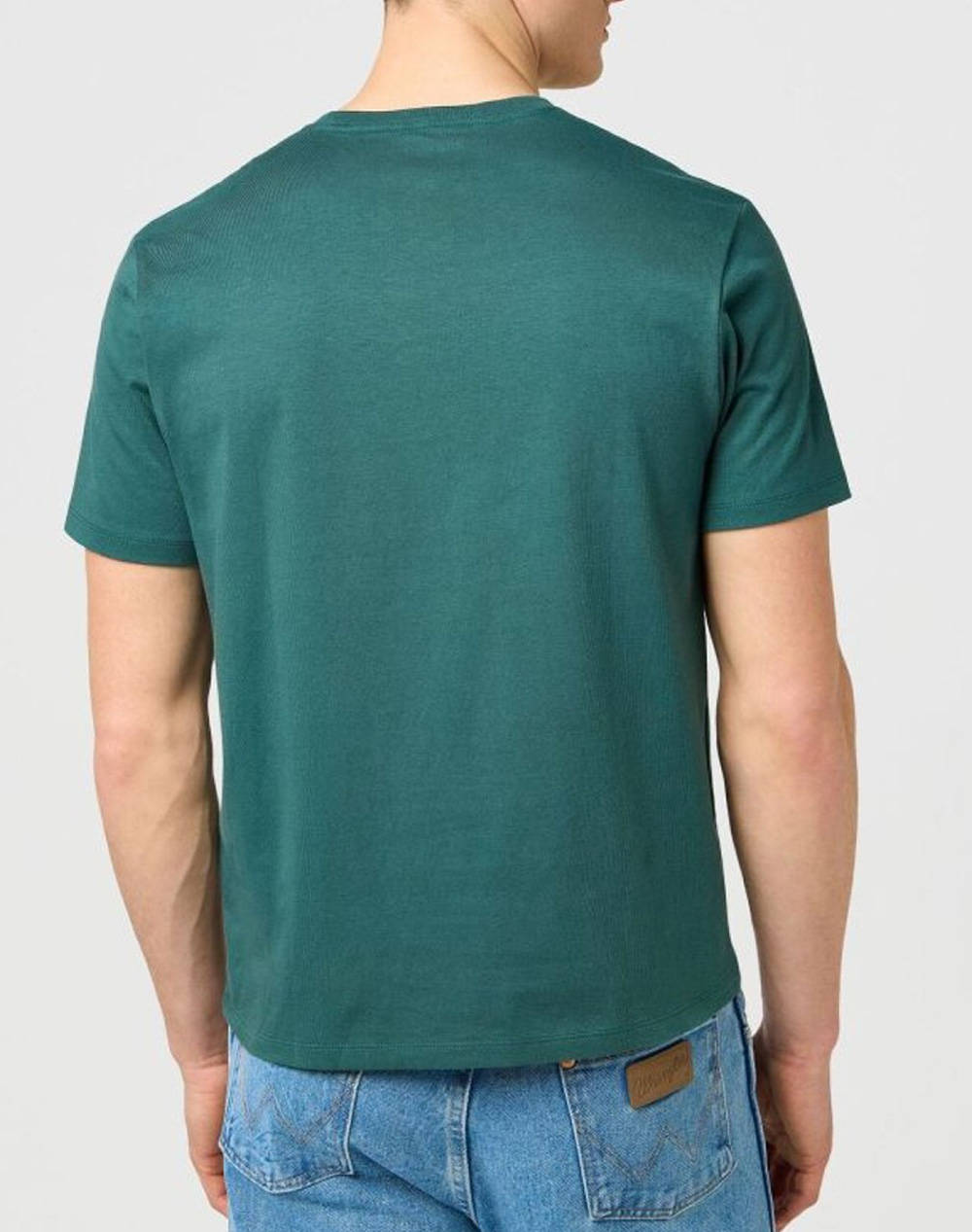 WRANGLER SIGN OFF TEE 112371479-Bistro Green Green φωτογραφία