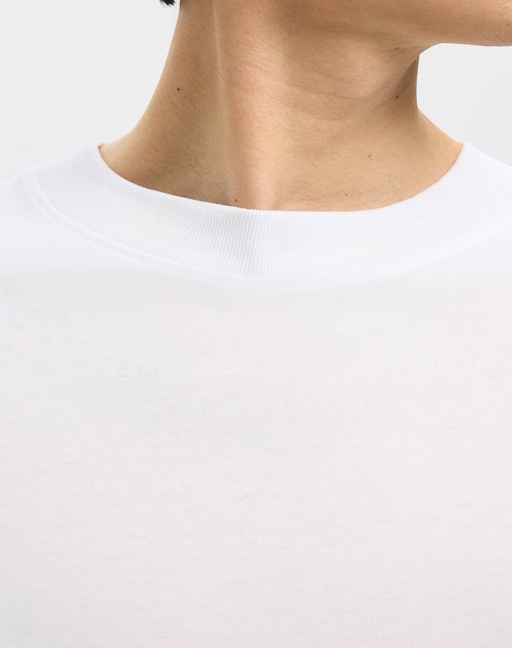 SELECTED SLHCOLMAN SS O-NECK TEE NOOS 16077385-BRIGHT WHITE White φωτογραφία