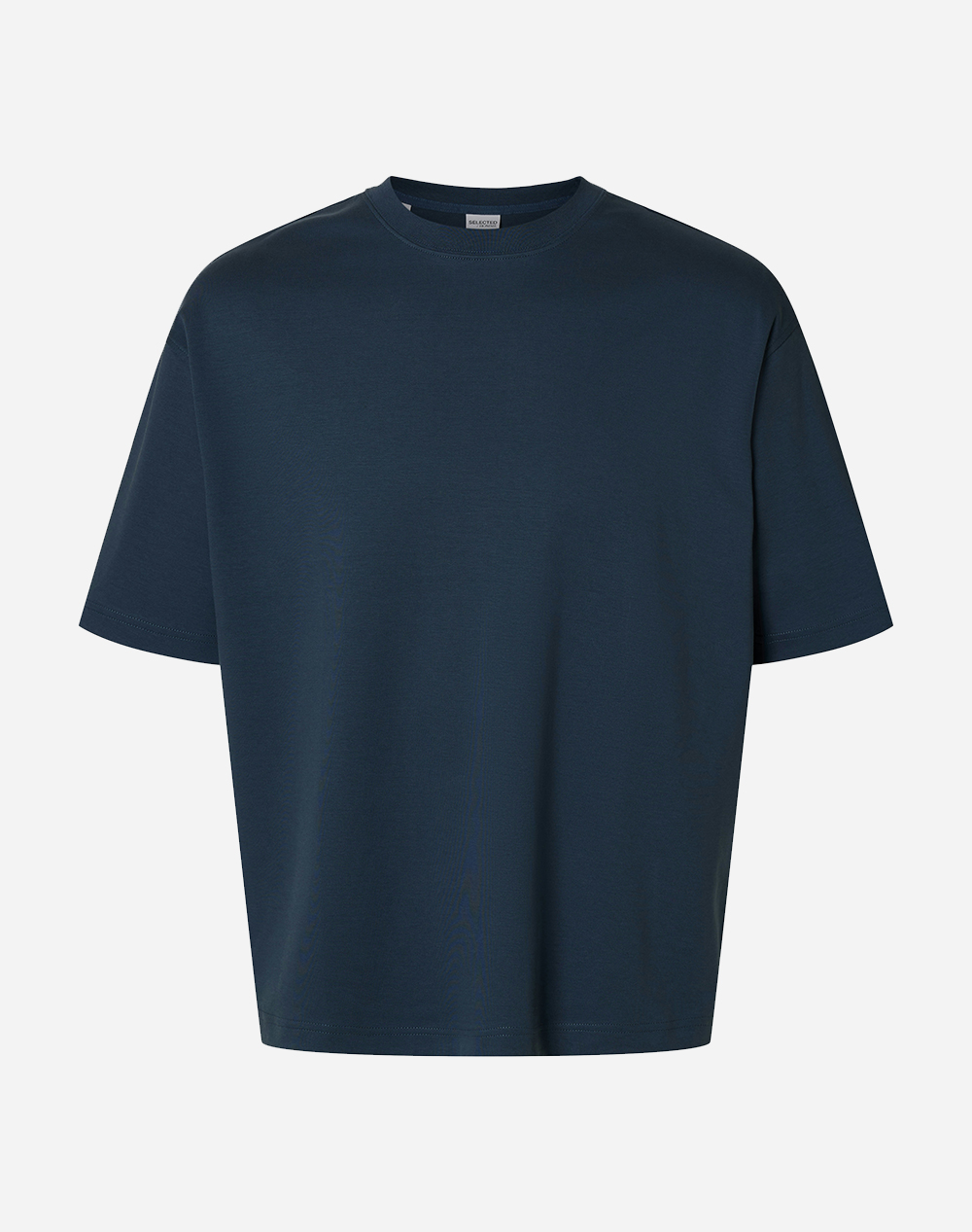 SELECTED SLHRELAXTAJ SS O-NECK TEE 16099500-Key Largo DarkBlue