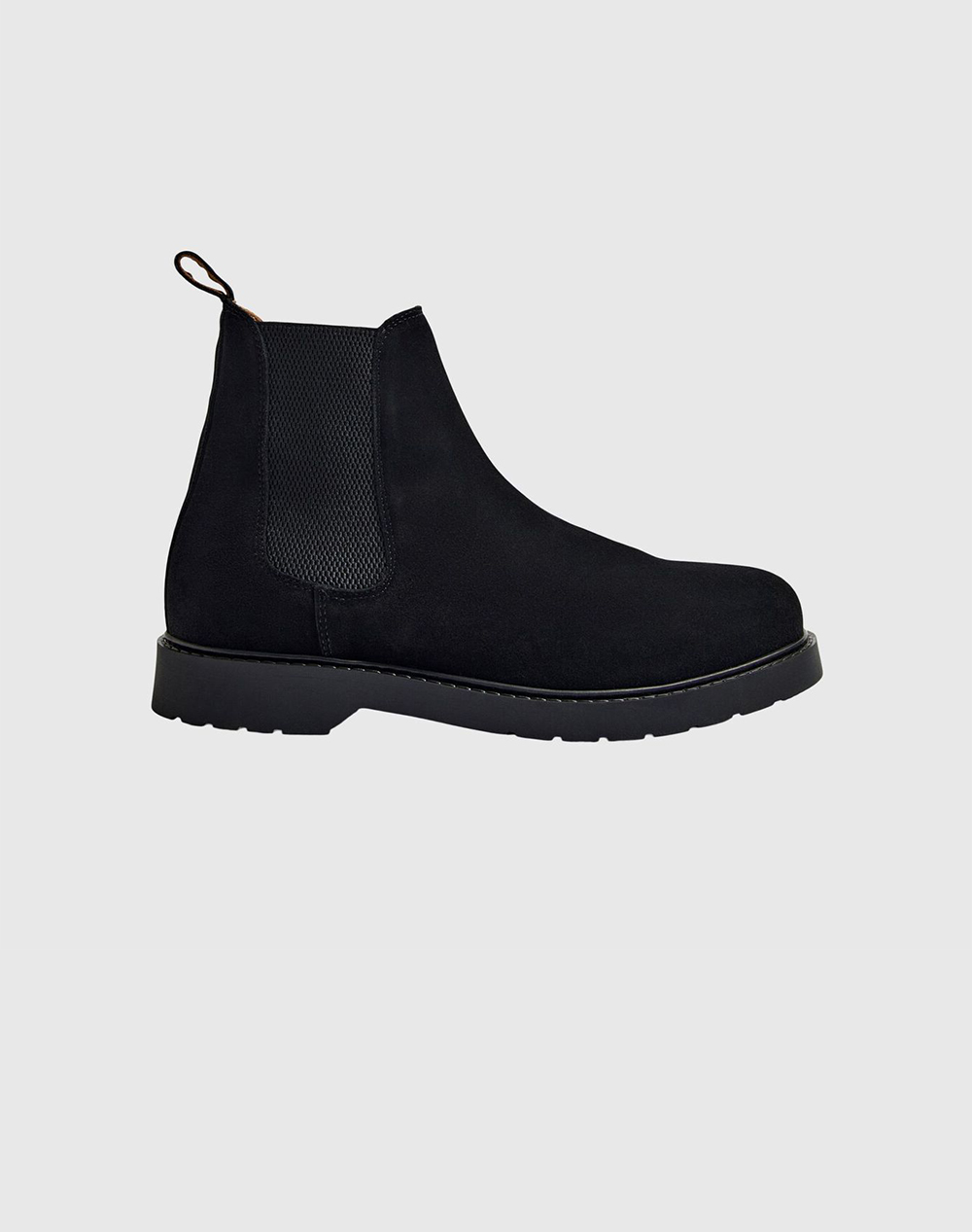 SELECTED SLHTIM SUEDE CHELSEA BOOT 16081324-BLACK Black