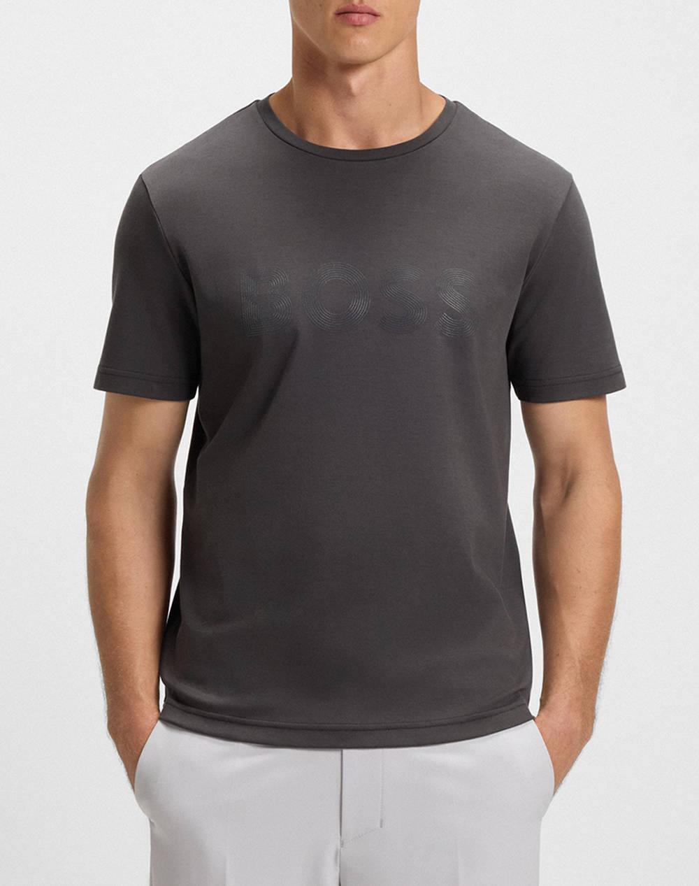 BOSS Tee Logo Future 10273431 01 50543796-027 DarkGray