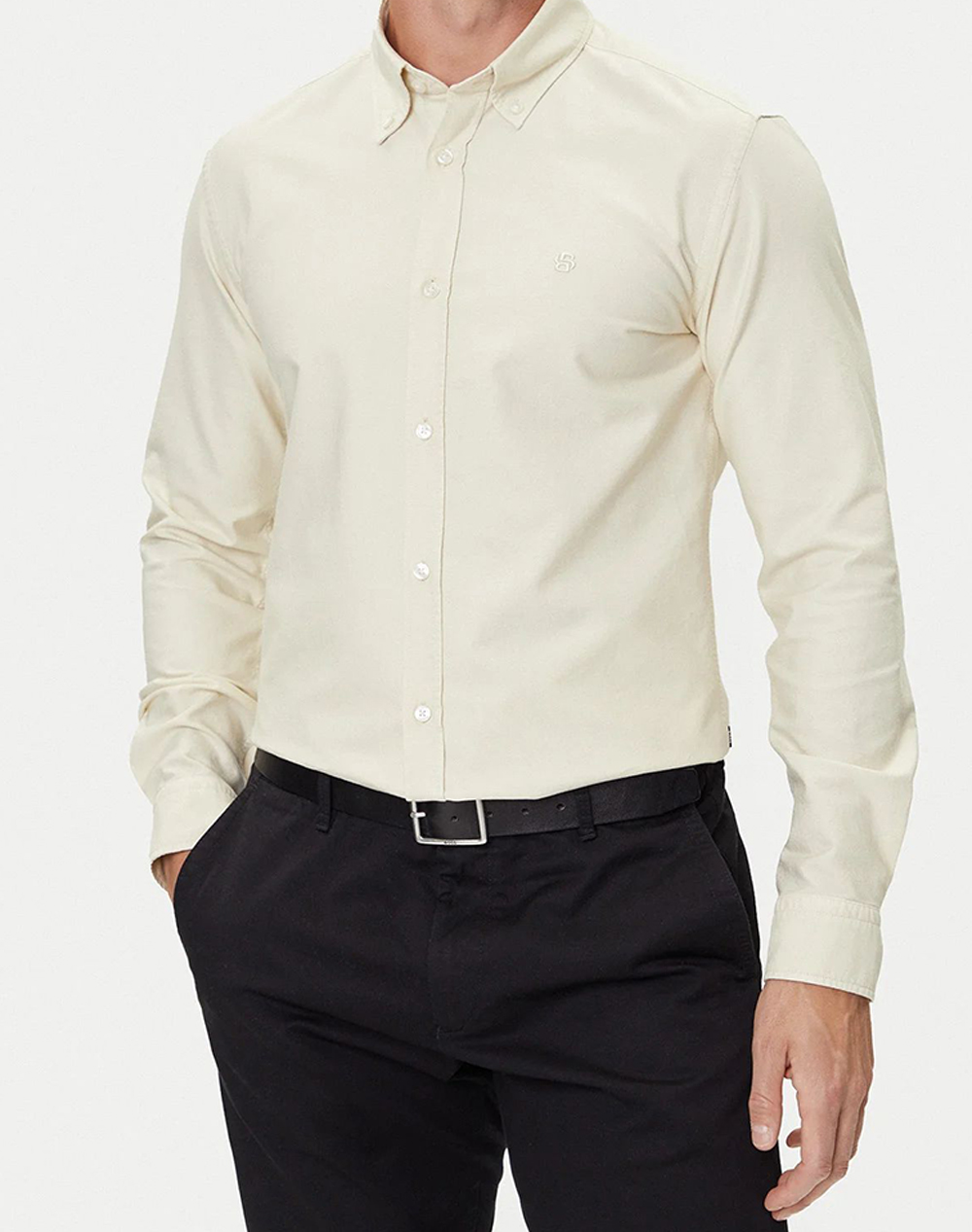 Ανδρικά πουκάμισα boss σε εκρου