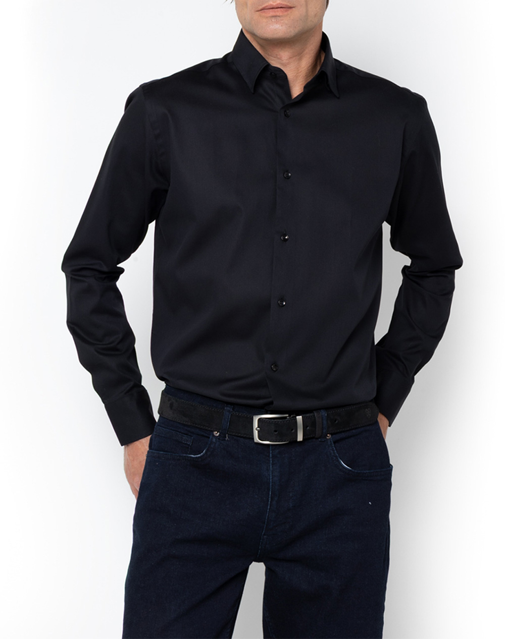 THE BOSTONIANS ΠΟΥΚΑΜΙΣΟ PIQUE CUSTOM FIT PORTO 3 D.014 3A7P0011U-BLACK Black