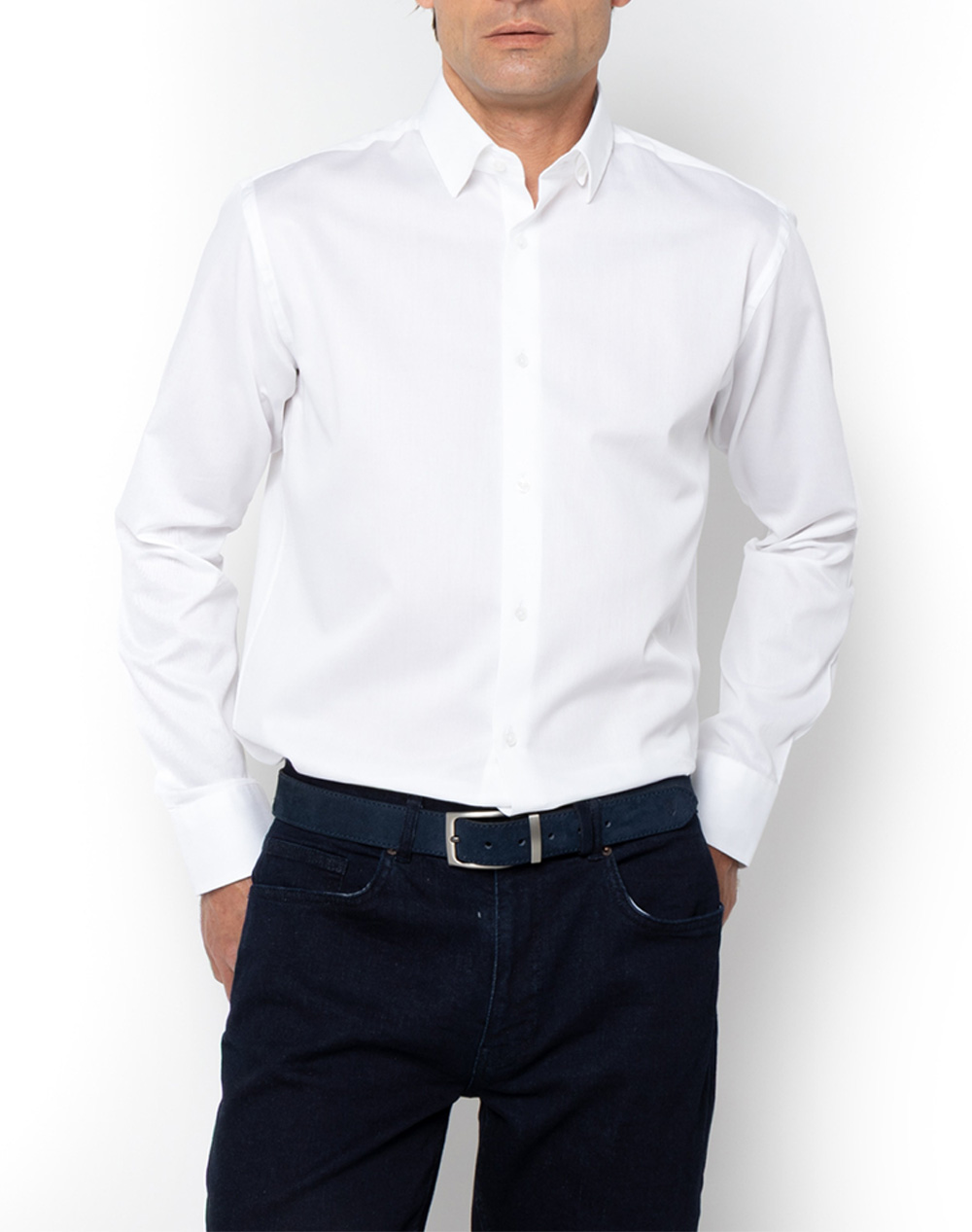 THE BOSTONIANS ΠΟΥΚΑΜΙΣΟ PIQUE CUSTOM FIT PORTO 3 D.014 3A7P0011U-WHITE White