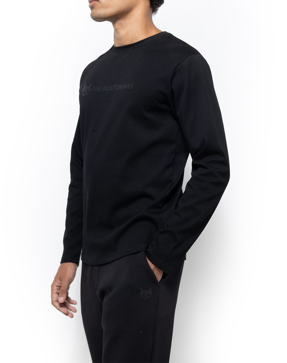 THE BOSTONIANS ΜΠΛΟΥΖΑ T-SHIRT REGULAR FIT 3TL0015-BLACK Black