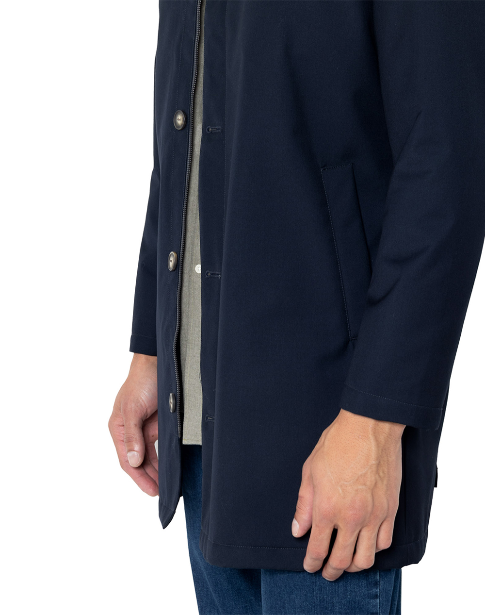 THE BOSTONIANS ΚΑΠΑΡΤΙΝΑ WATER REPELLANT REGULAR FIT 3W00025-BLUE DarkBlue φωτογραφία