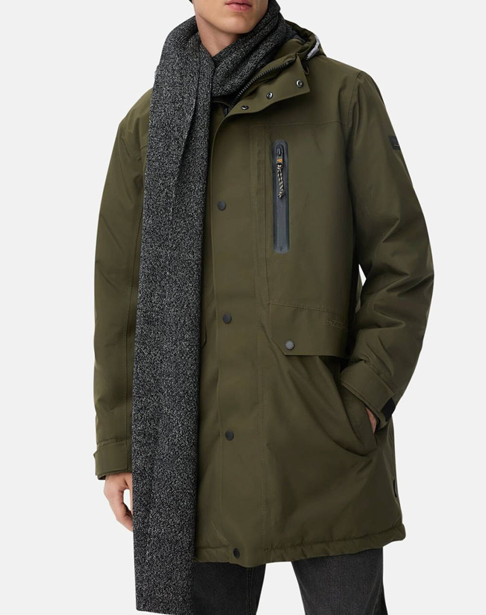 CAMEL ACTIVE ΜΠΟΥΦΑΝ Texxxactive Coat Hoodie 5k C252-410964-6O79-37 DarkGreen