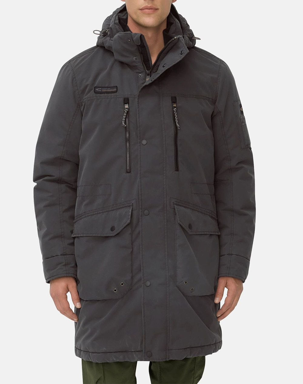 CAMEL ACTIVE ΜΠΟΥΦΑΝ Coat Hoodie C252-410940-6N74-88 DarkGray
