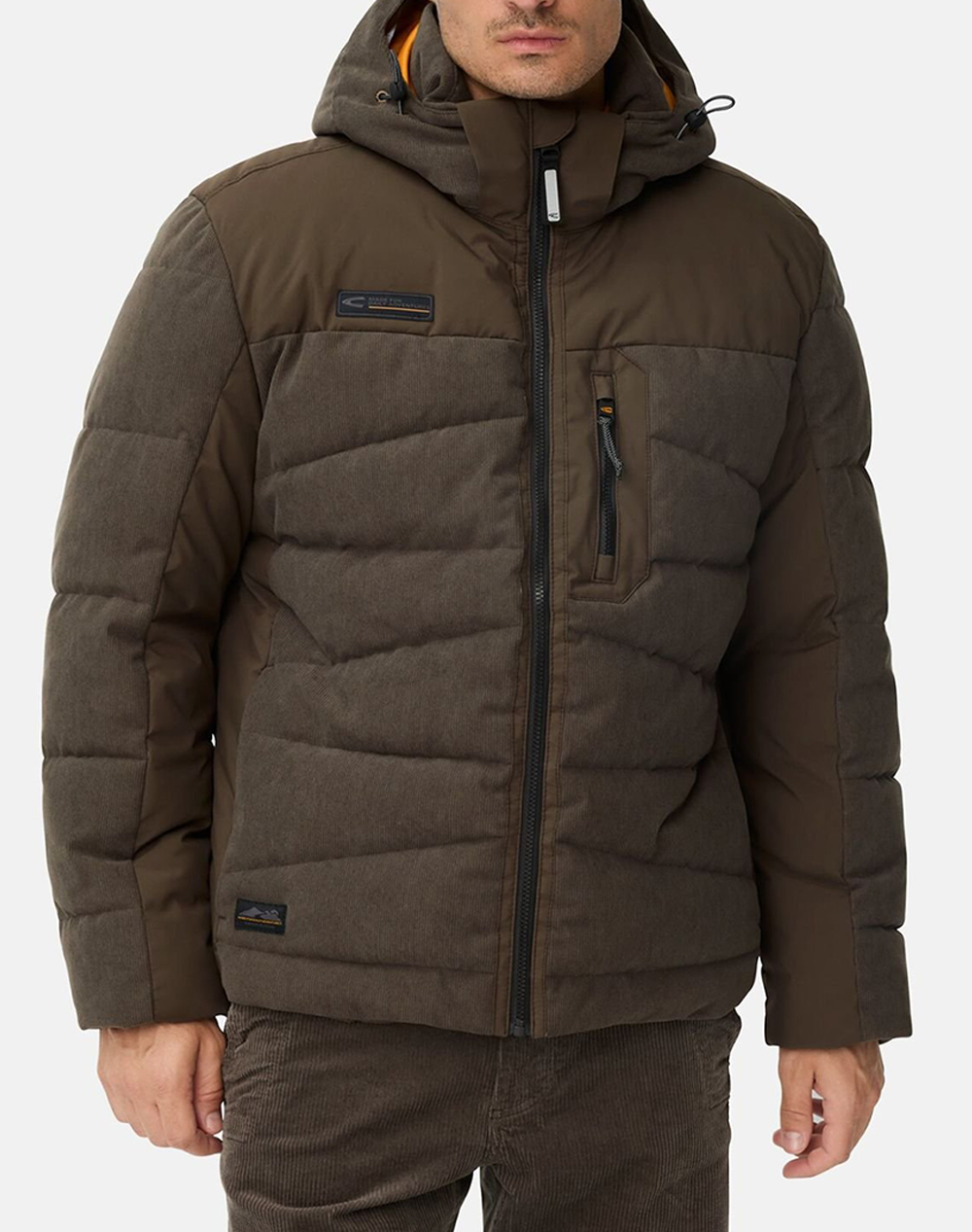 CAMEL ACTIVE ΜΠΟΥΦΑΝ Quilted Blouson Material Mix C252-430230-6O74-27 DarkBrown