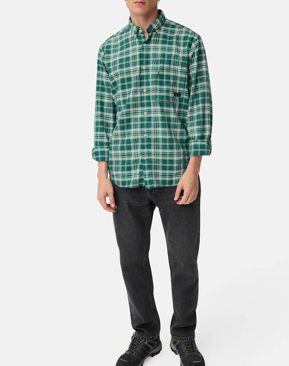 CAMEL ACTIVE ΠΟΥΚΑΜΙΣΟ Μ.Μ. B.D. check C252-409113-6S13-38 Green φωτογραφία