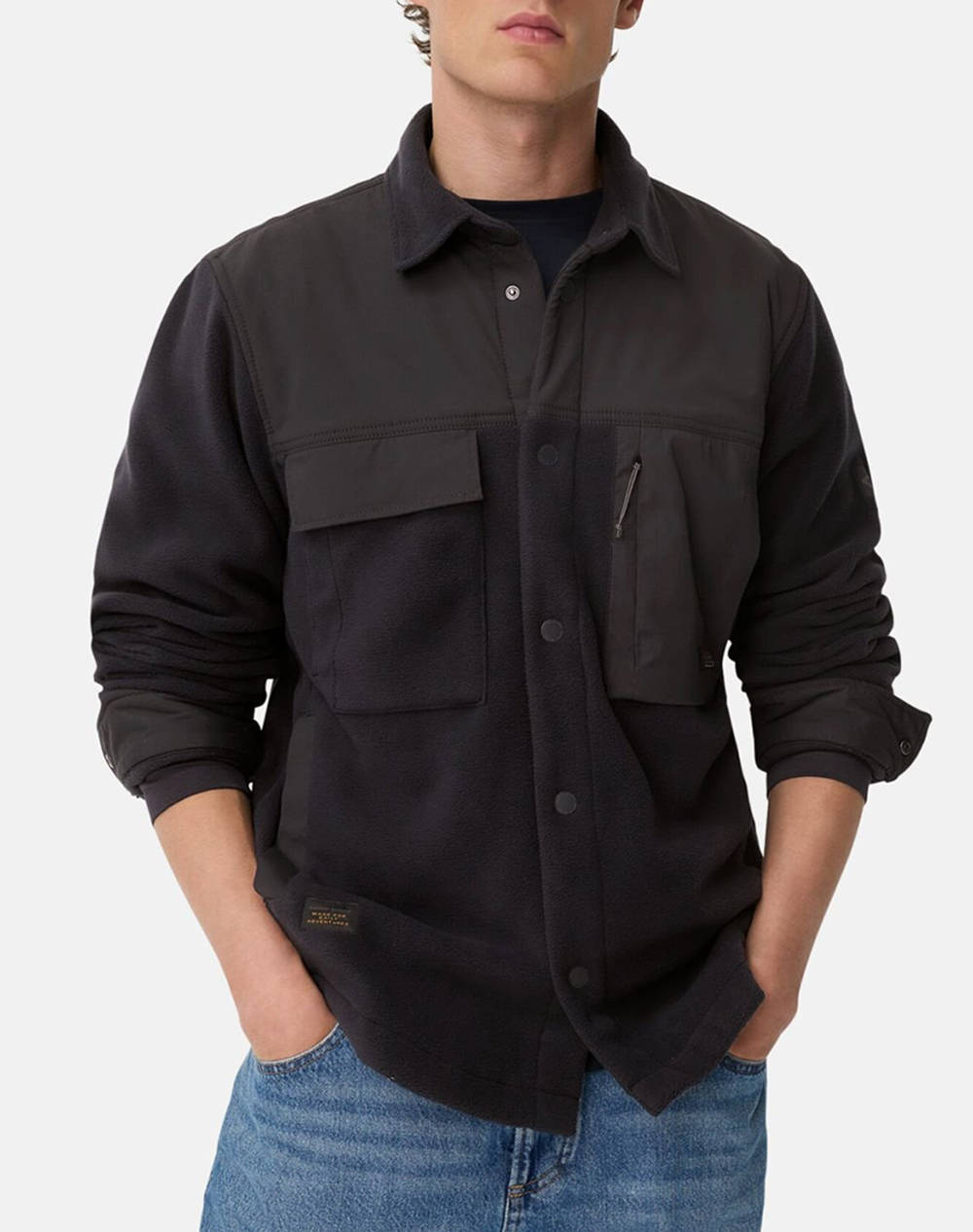 CAMEL ACTIVE ΠΟΥΚΑΜΙΣΟ Overshirt Material Mix C252-409385-6S85-48 DarkBlue