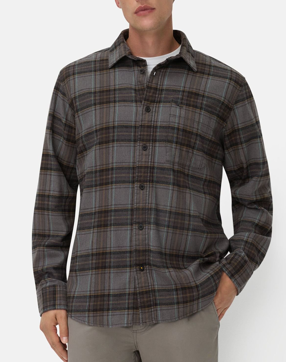 CAMEL ACTIVE ΠΟΥΚΑΜΙΣΟ Μ.Μ. check C252-409146-6S46-27 DarkBrown