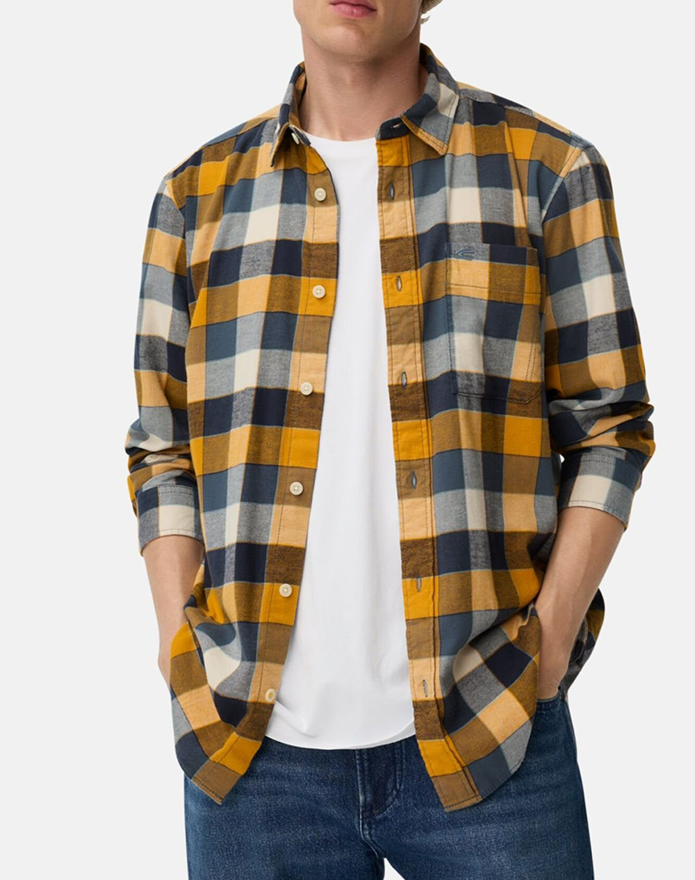 CAMEL ACTIVE ΠΟΥΚΑΜΙΣΟ Μ.Μ. check C252-409146-6S46-67 Yellow