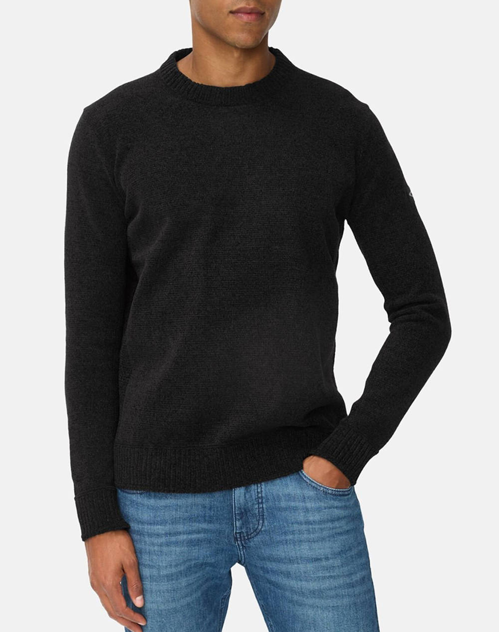 CAMEL ACTIVE Πλεκτό Pullover Crewneck chenille C252-409500-6K60-88 Black