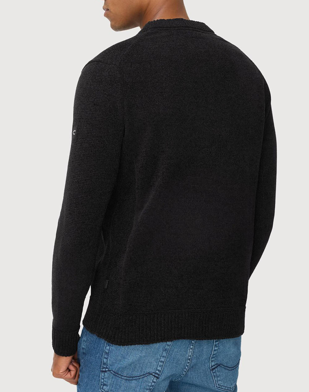 CAMEL ACTIVE Πλεκτό Pullover Crewneck chenille C252-409500-6K60-88 Black φωτογραφία