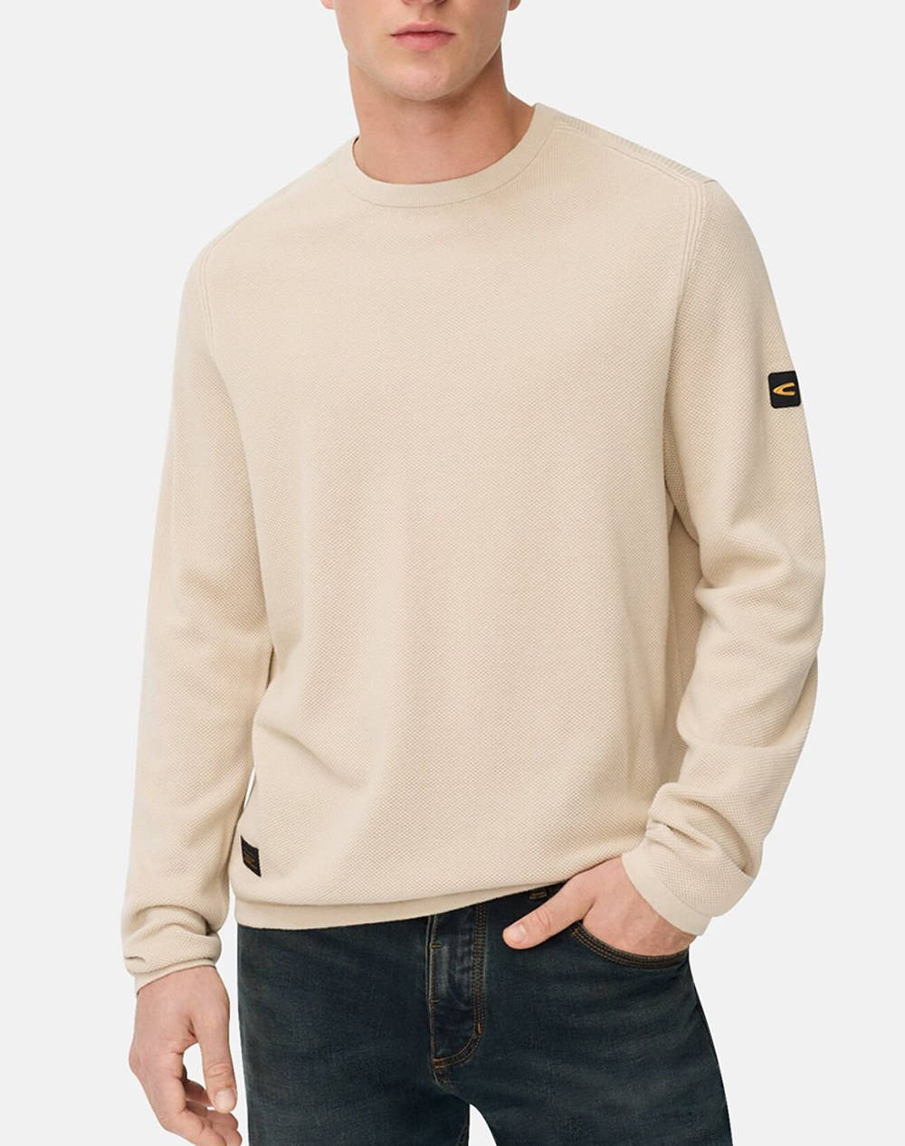 CAMEL ACTIVE Πλεκτό Pullover Crewneck C252-409500-6K00-11 Cream