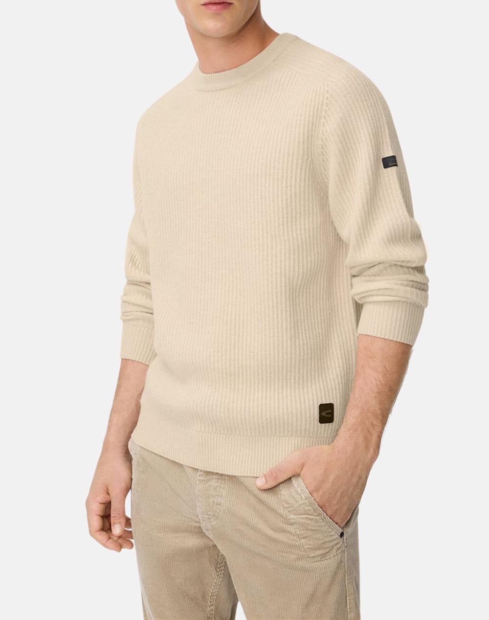 CAMEL ACTIVE Πλεκτό Pullover Crewneck wool C252-409500-6K28-11 Biege