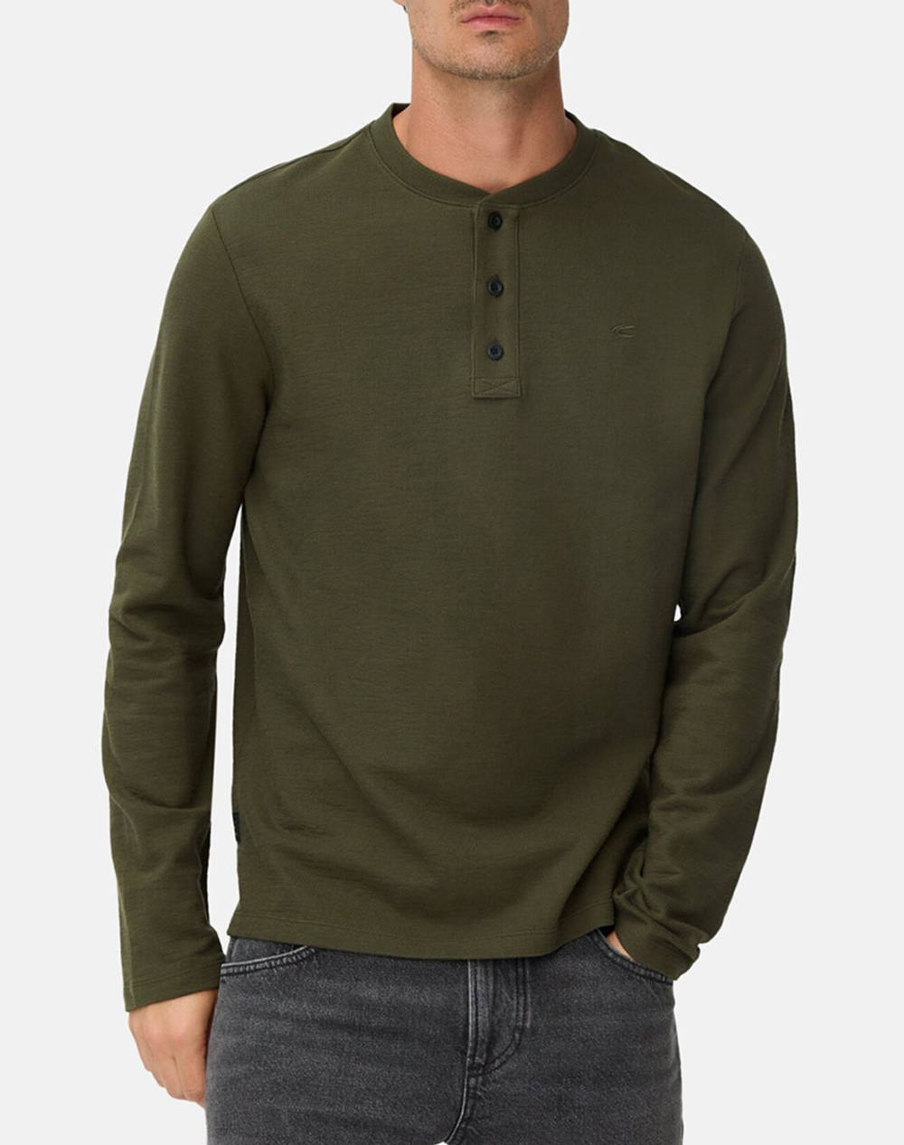 CAMEL ACTIVE T-Shirt M.M. Henley C252-409640-6T44-37 DarkGreen
