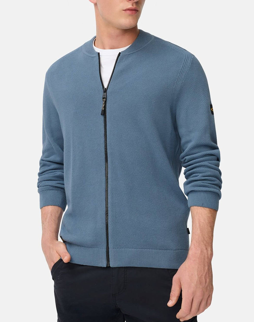 CAMEL ACTIVE Πλεκτή Ζακετα Full Zip C252-409508-6K01-43 SteelBlue