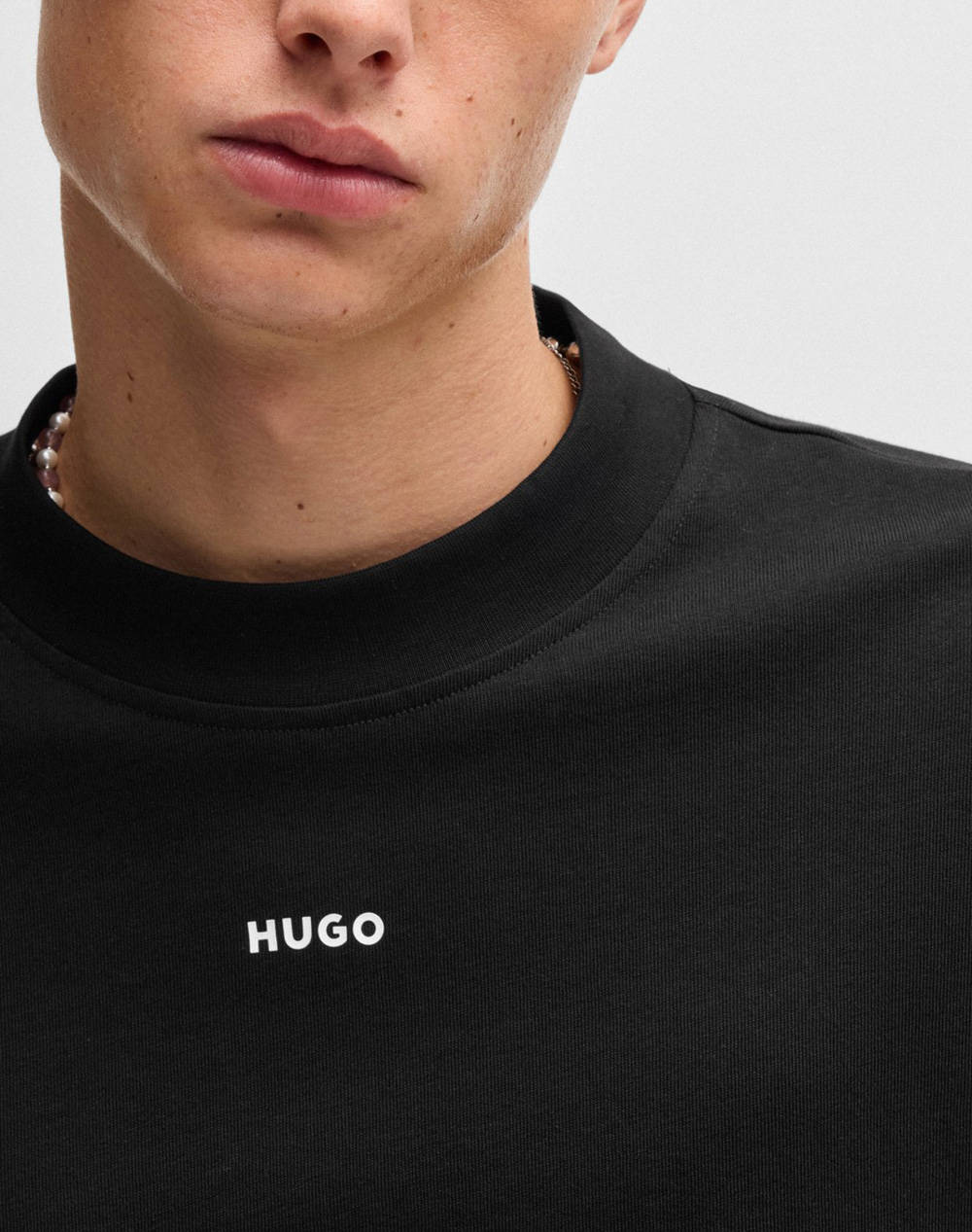 Hugo Daposo 10248326 01 50511029-001 Black ανδρικά ρούχα μπλούζες T-Shirt Politikos Shop Πολιτικός