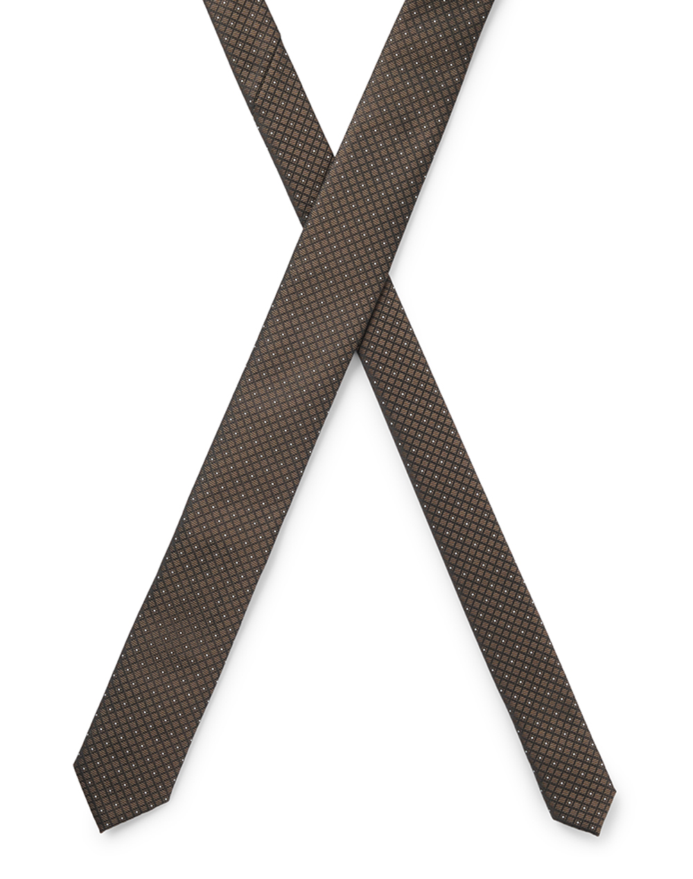 HUGO Tie cm 6 10273085 01 50545439-217 Brown φωτογραφία