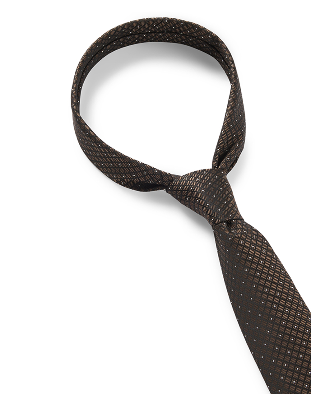 HUGO Tie cm 6 10273085 01 50545439-217 Brown φωτογραφία