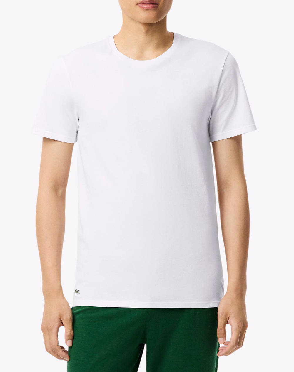 LACOSTE ΣΕΤ 3 ΤΕΜ ΕΣΩΡΟΥΧΟ T-SHIRT ΚΜ UNDERWEAR TEE-SHIRT 3TH9007-001 White φωτογραφία