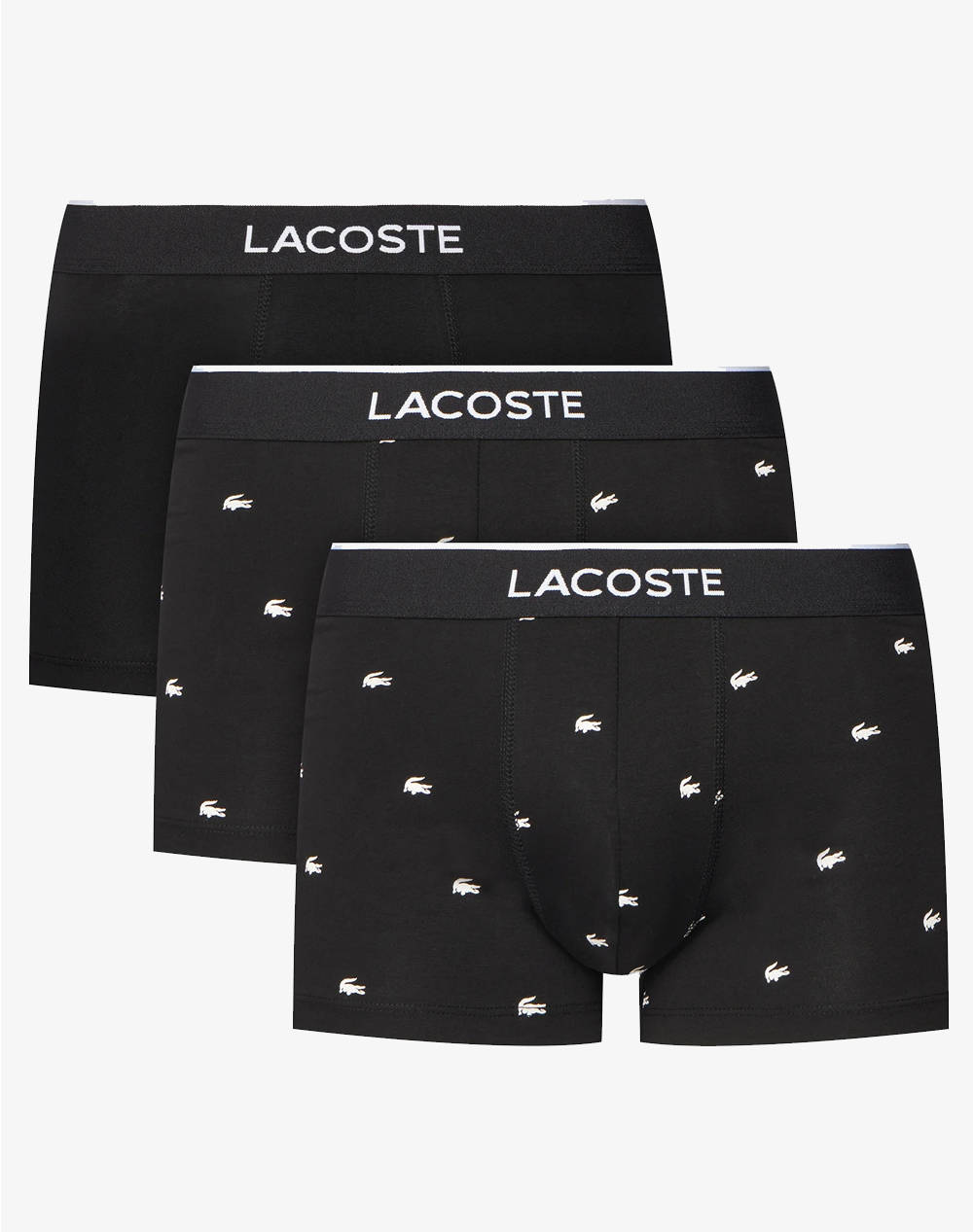 LACOSTE LACOSTE ΣΕΤ 3 ΕΣΩΡΟΥΧΩΝ TRUNK UNDERWEAR 35H1299-031 Black