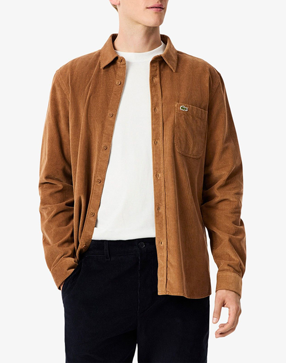 LACOSTE ΠΟΥΚΑΜΙΣΟ ΜΜ SHIRT LS 3CH3346-DATTE Cappuccino