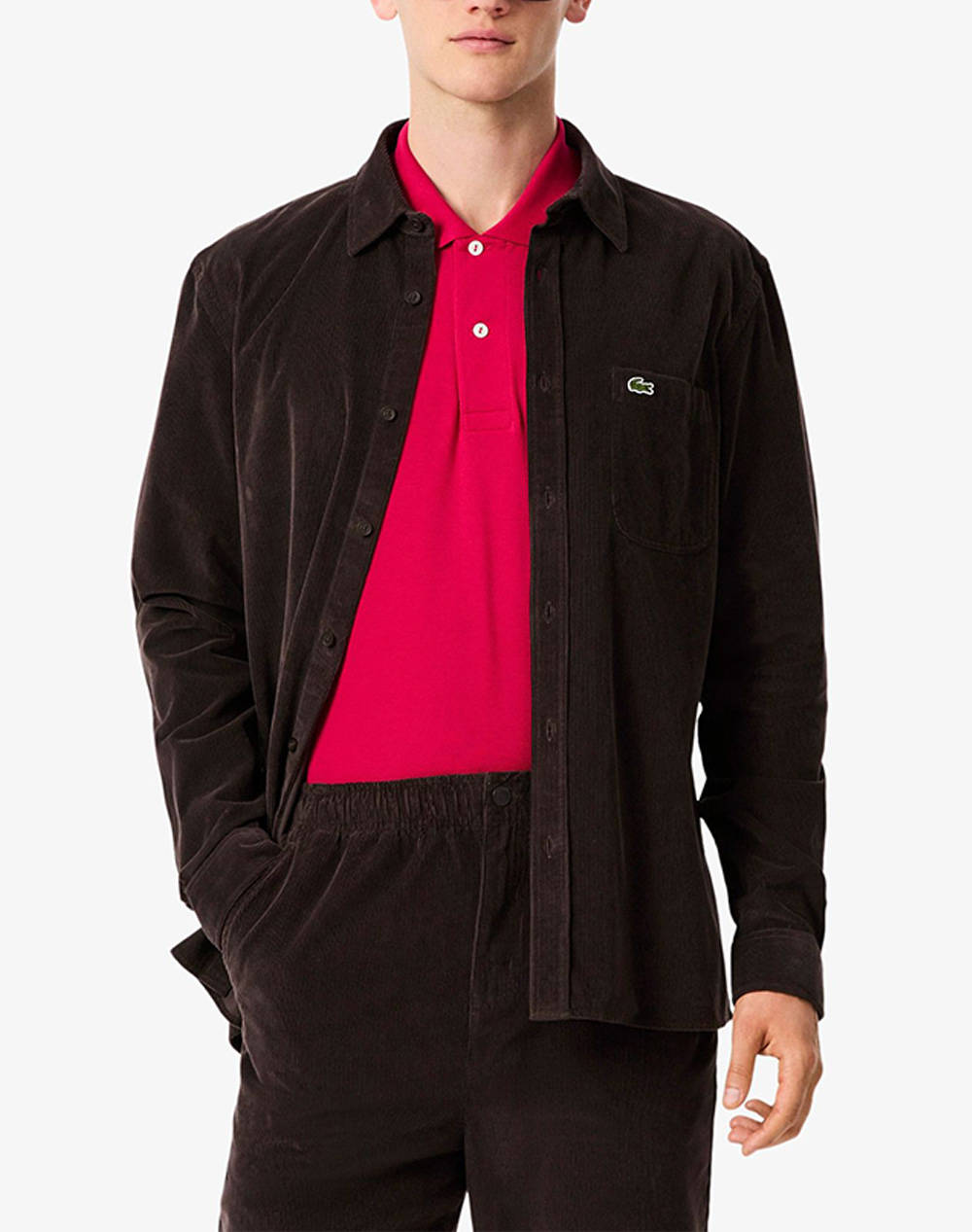 Κοτλέ Πουκάμισα Ανδρικά Lacoste