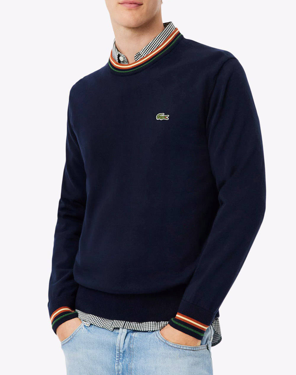LACOSTE ΠΟΥΛΟΒΕΡ ΜΜ SWEATERS 3AH5158-6P4 NavyBlue