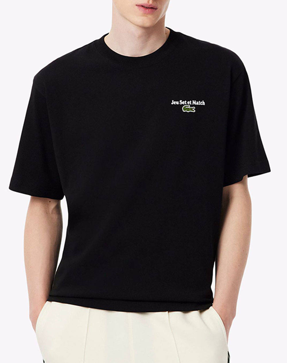 LACOSTE ΜΠΛΟΥΖΑ ΚΜ TEE-SHIRT SS 3TH5950-031 Black