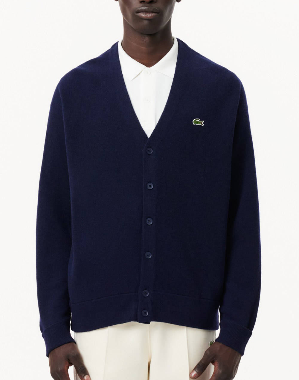 LACOSTE ΖΑΚΕΤΑ ΠΛΕΚΤΗ SWEATER 3AH0397-166 NavyBlue