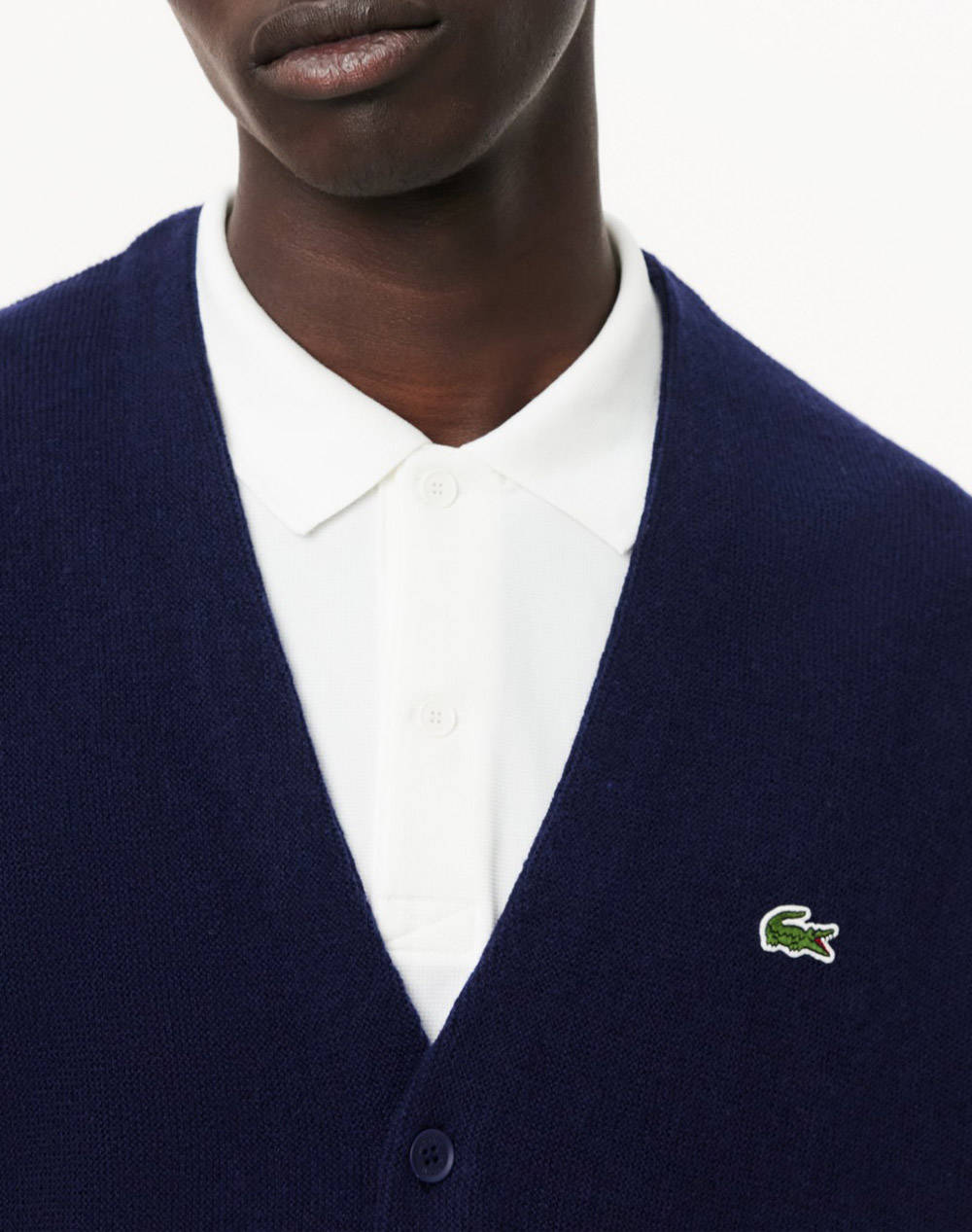 LACOSTE ΖΑΚΕΤΑ ΠΛΕΚΤΗ SWEATER 3AH0397-166 NavyBlue φωτογραφία