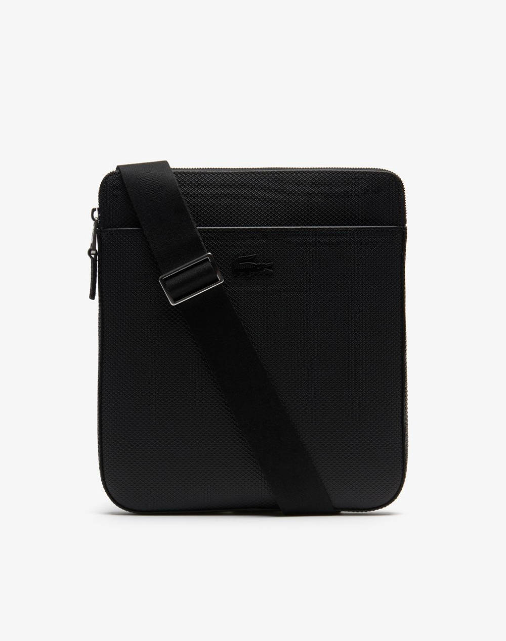 LACOSTE LACOSTE ΤΣΑΝΤΑ FLAT CROSSOVER BAG (Διαστάσεις: 24 x 27 x 2εκ.) 3NH2815CE-000 Black