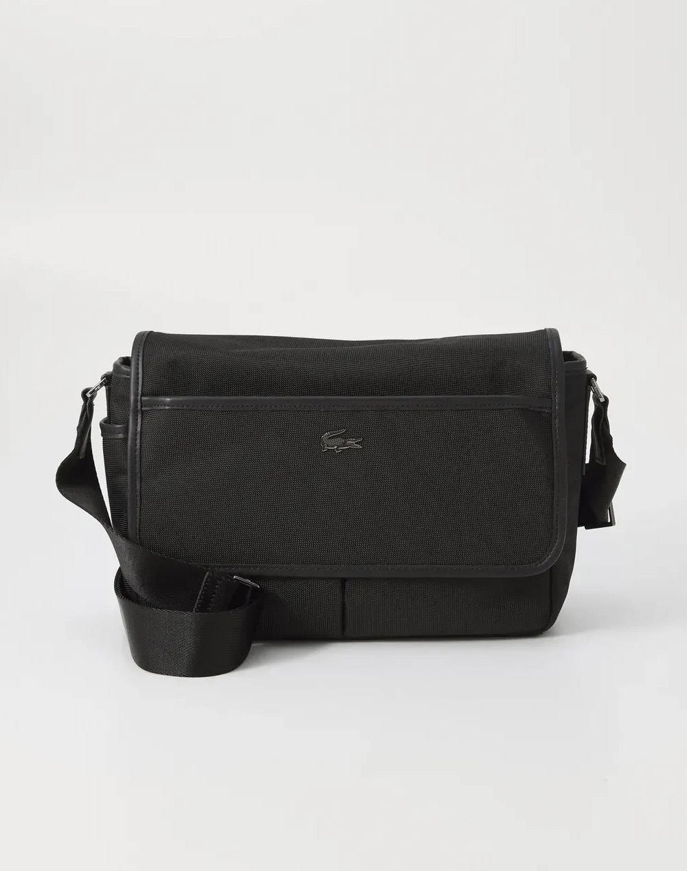 LACOSTE ΤΣΑΝΤΑ MESSENGER BAG (Διαστάσεις: 9 x 28 x 21 εκ.) 3NH5158EY-000 Black