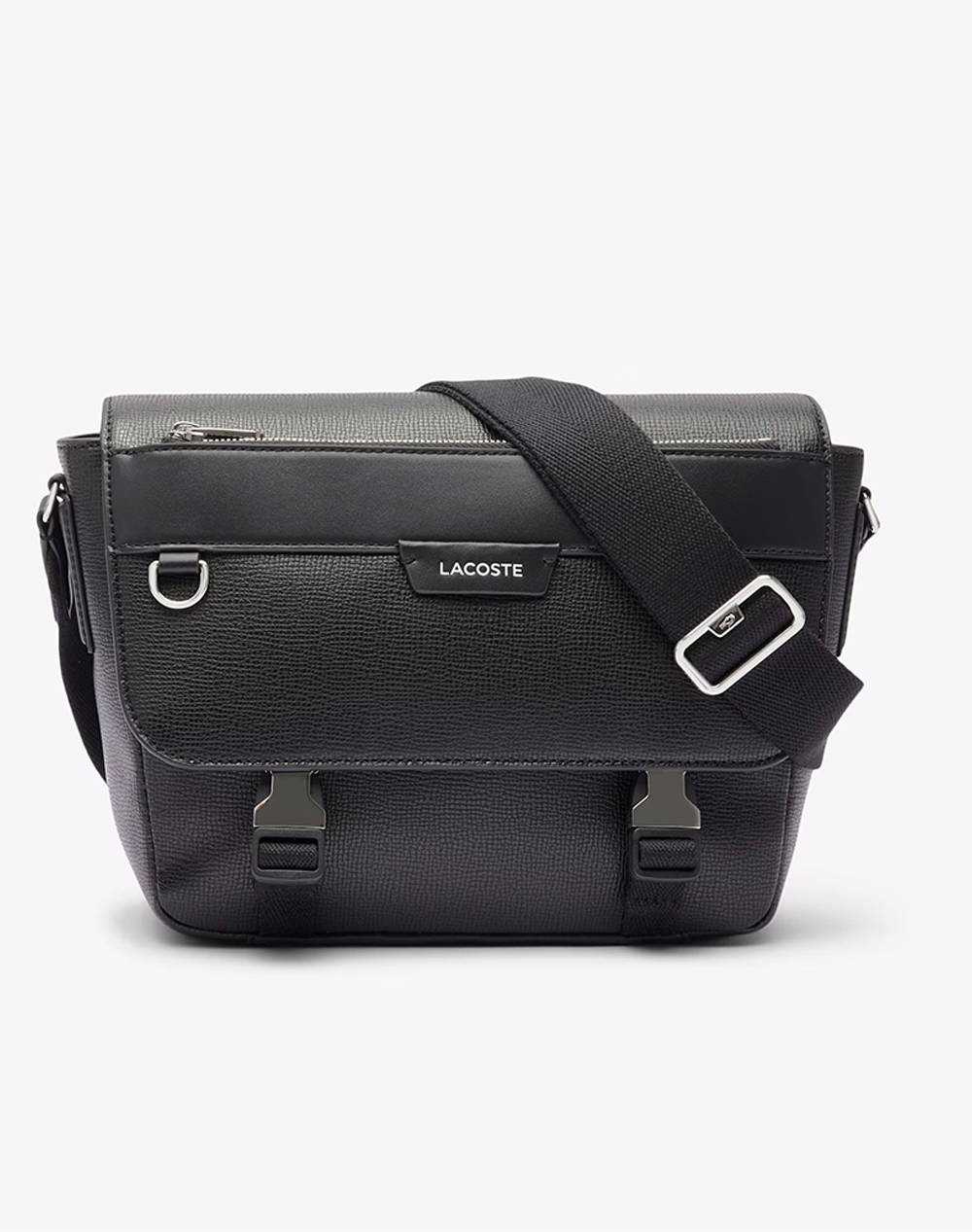 LACOSTE ΤΣΑΝΤΑ MESSENGER BAG (Διαστάσεις: 30 x 20 x 19εκ.) 3NH5049OI-000 Black