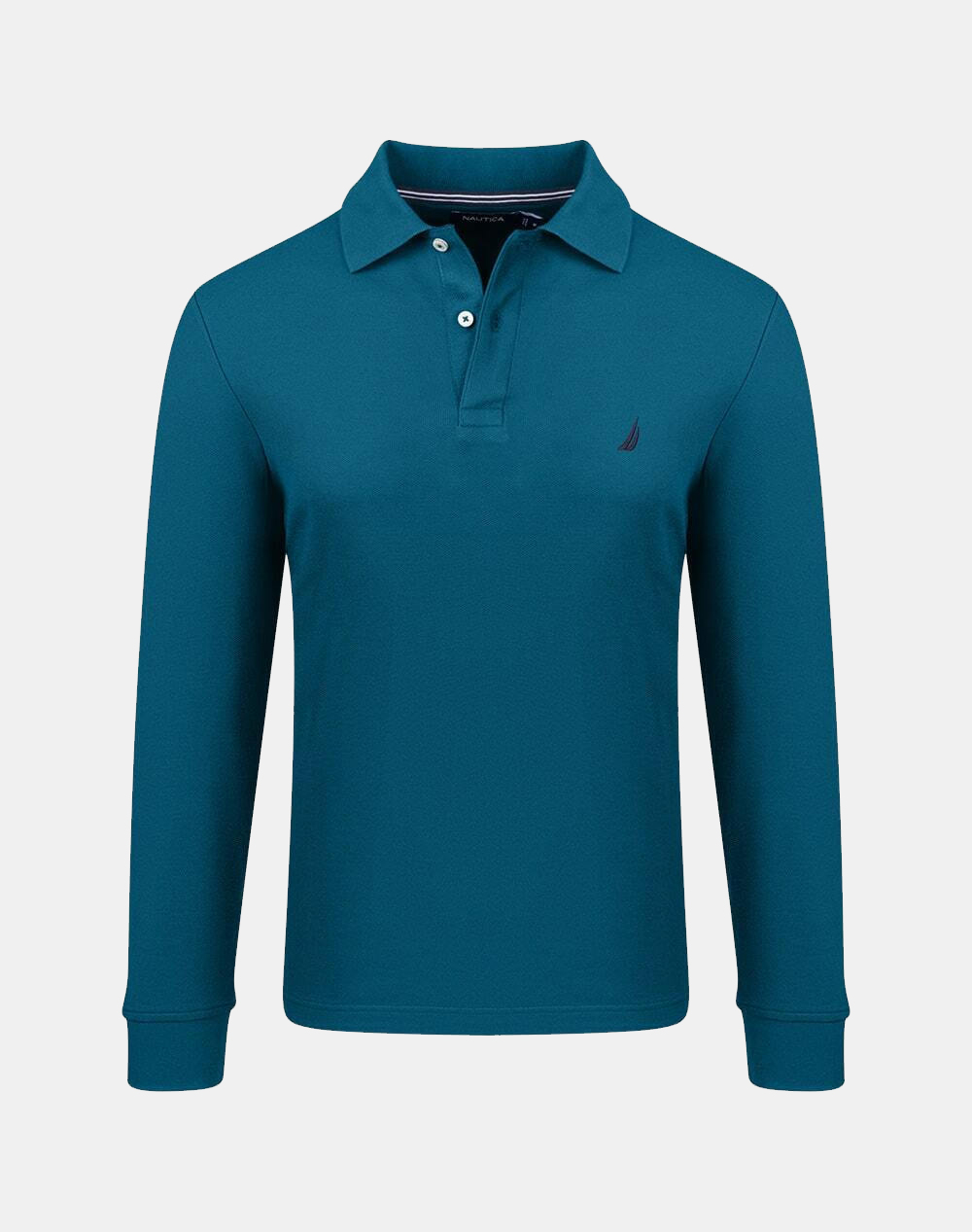 NAUTICA ΜΠΛΟΥΖΑ ΠΟΛΟ ΜΜ LS DECK POLO_SUSTAINABLE 3NCK47104-4LC Petrol