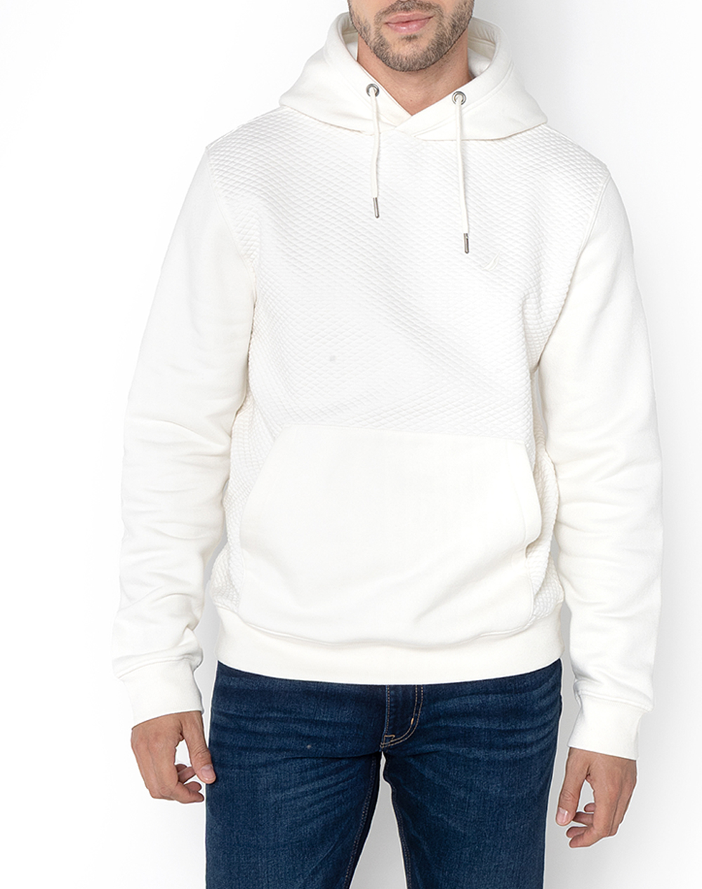 NAUTICA ΜΠΛΟΥΖΑ ΦΟΥΤΕΡ ΜΜ Indra OH Hoody 3NCN1T03871-904 OffWhite
