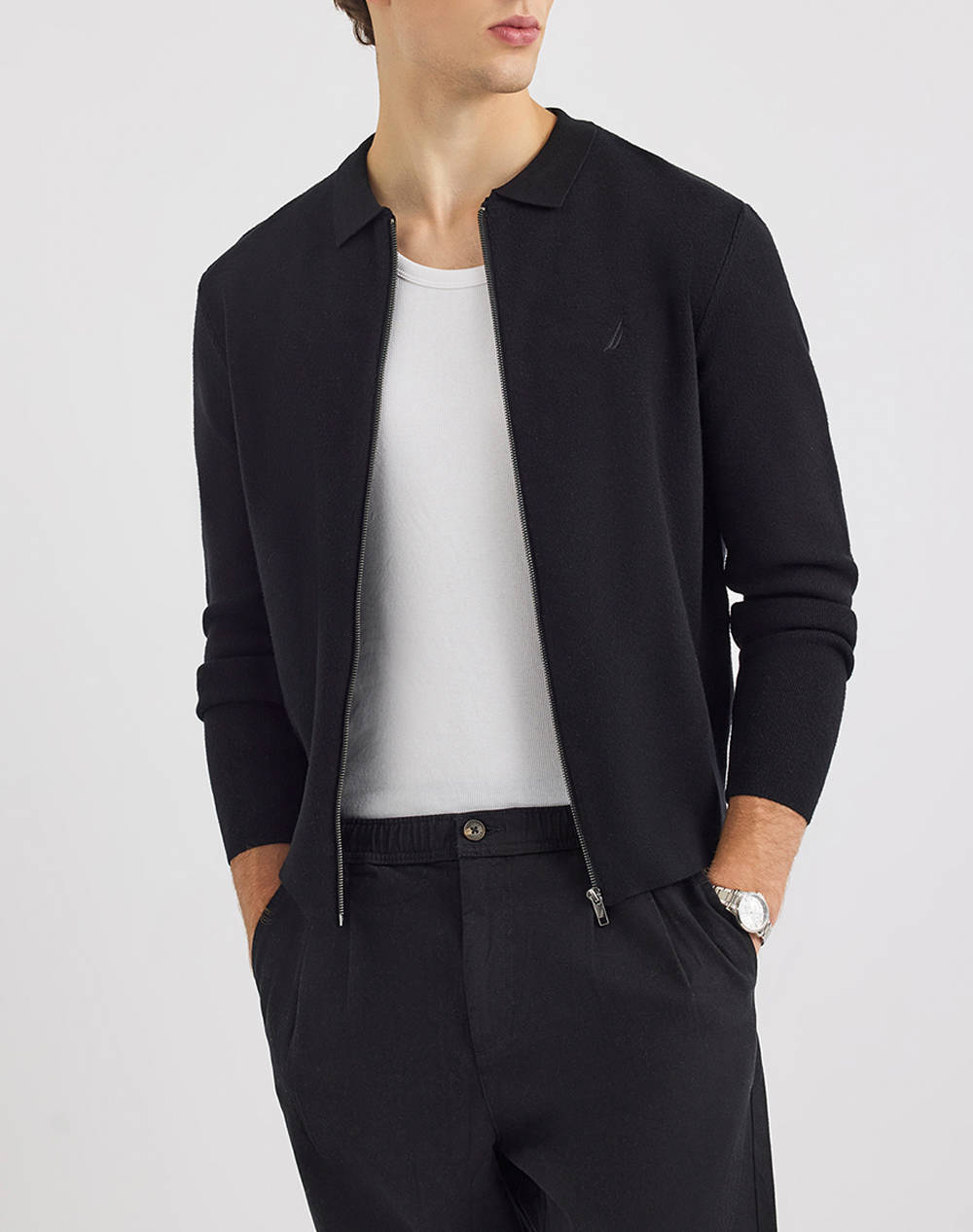 NAUTICA ΖΑΚΕΤΑ ΠΛΕΚΤΗ Amar FZ Jacket 3NCN1S03488-011 Black