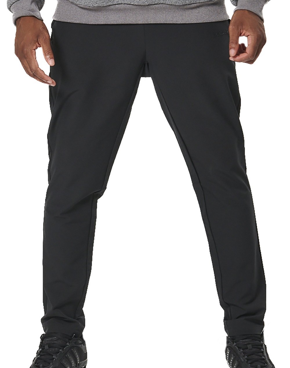 BODY ACTION MEN''S POLYESTER STRETCH HIKING PANTS 023539-01-BLACK Black