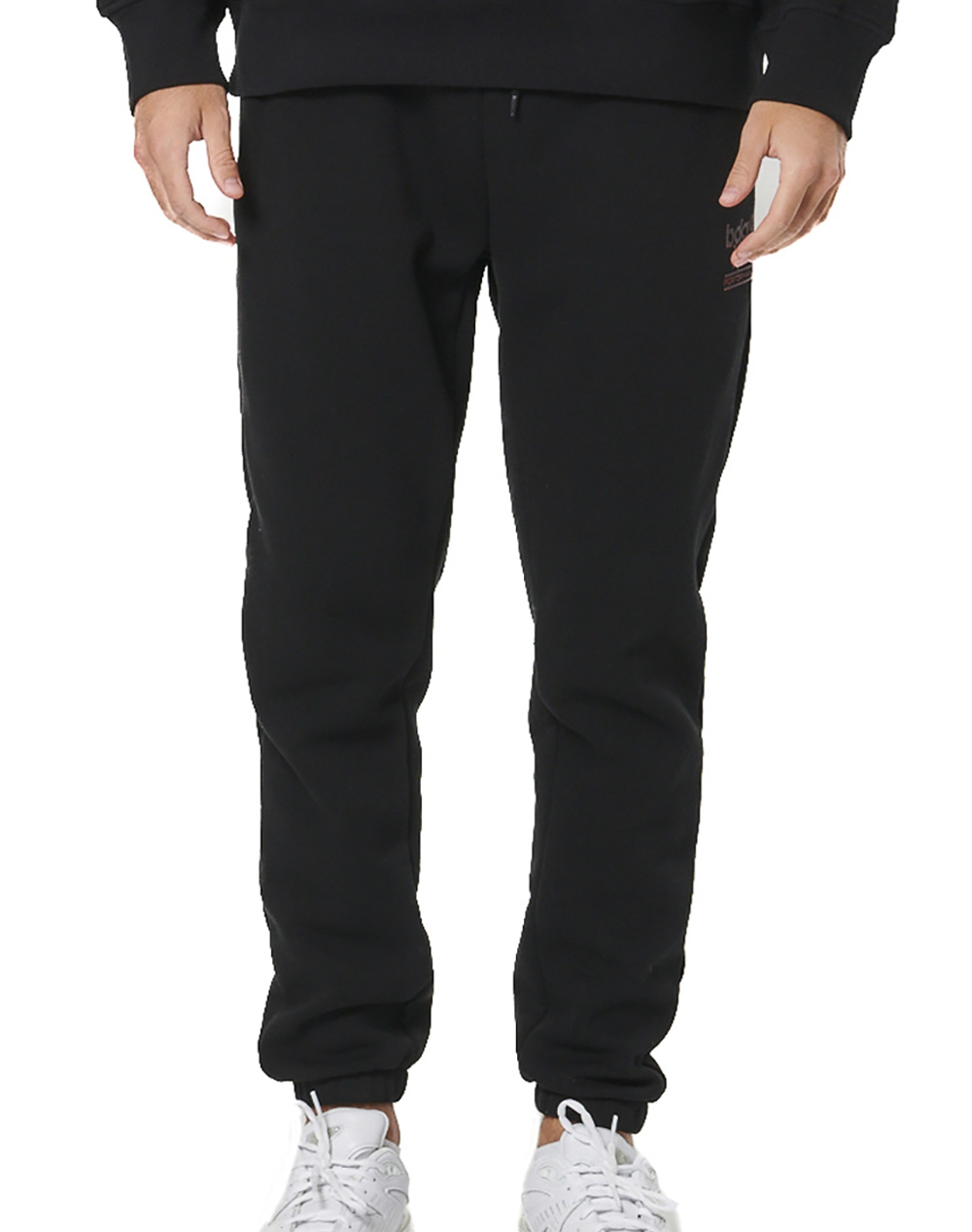 BODY ACTION MEN''S SOFT FLEECE TRACK PANTS 023535-01-BLACK Black
