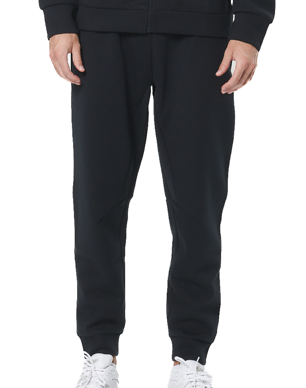 BODY ACTION MEN''S SPORT GYM TECH JOGGERS 023532-01-BLACK Black