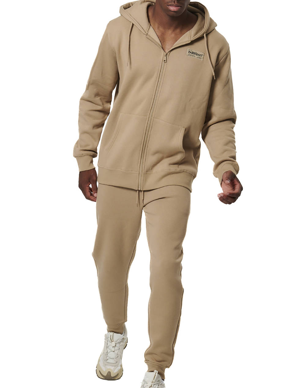 BODY ACTION MEN''S ATHLETIC SWEATPANTS 023533-01-TEAK BEIGE Biege φωτογραφία
