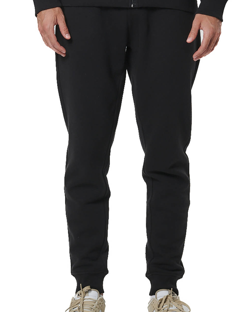 BODY ACTION BODY ACTION MEN''S ATHLETIC SWEATPANTS 023533-01-BLACK Black
