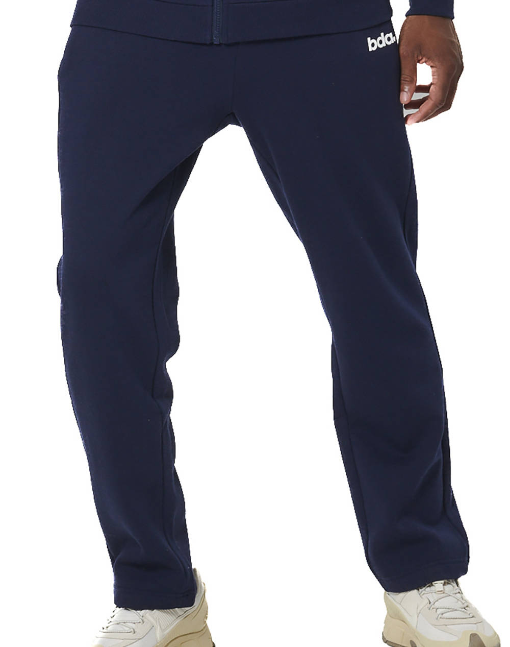 BODY ACTION BODY ACTION MEN''S FLEECE OPEN LEG SWEATPANTS 023531-01-Maritime Blue DarkBlue