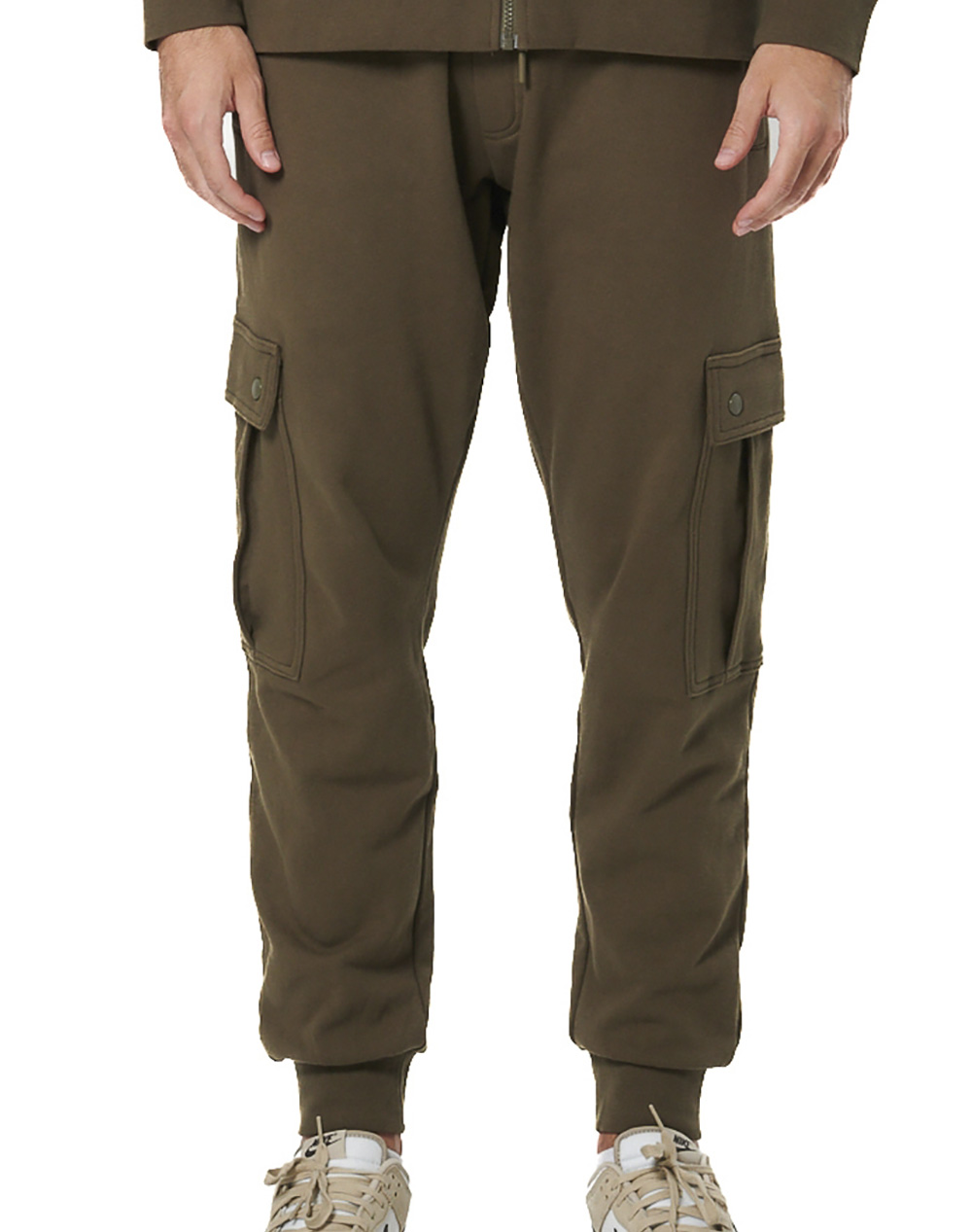 BODY ACTION MEN''S GARGO SWEATPANTS 023536-01-OLIVE GREY Olive